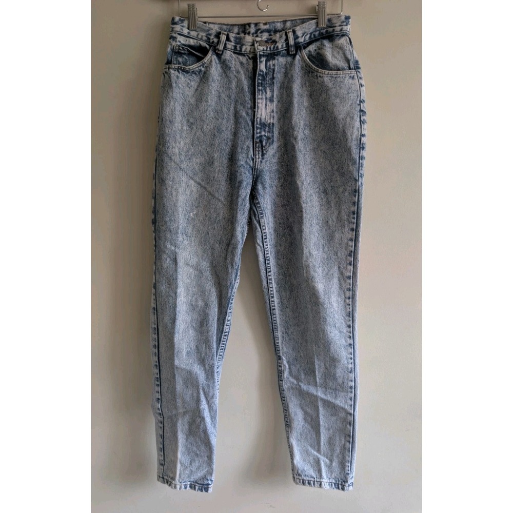 Vtg Jordache Womens Acid Wash High Rise MomJeans Size 14 Slim straight retro